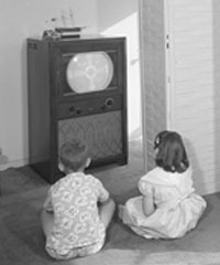 Watching TV 